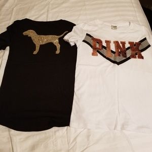 New vs pink bling shirts XS